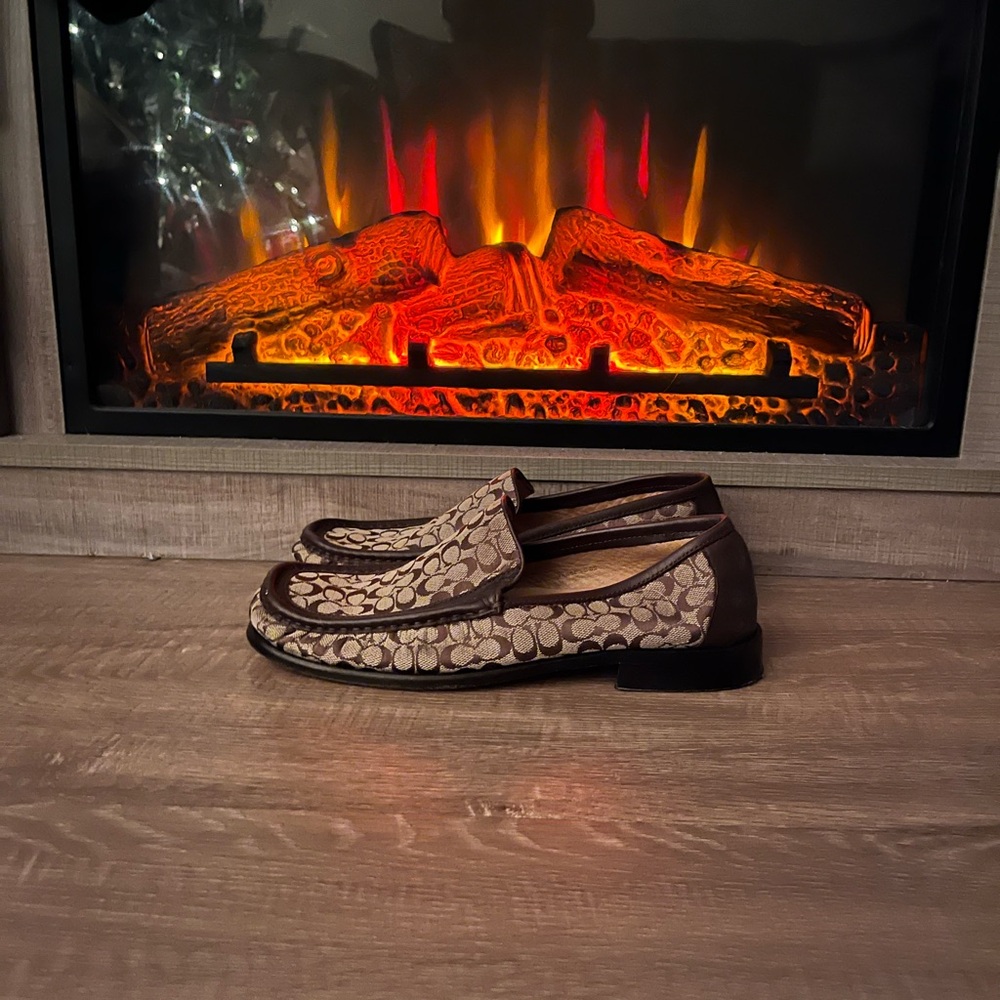 Women's Brown Patterned Loafers